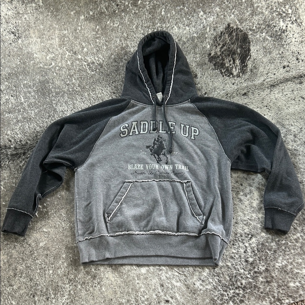 Gray Saddle Up Women's Hoodie